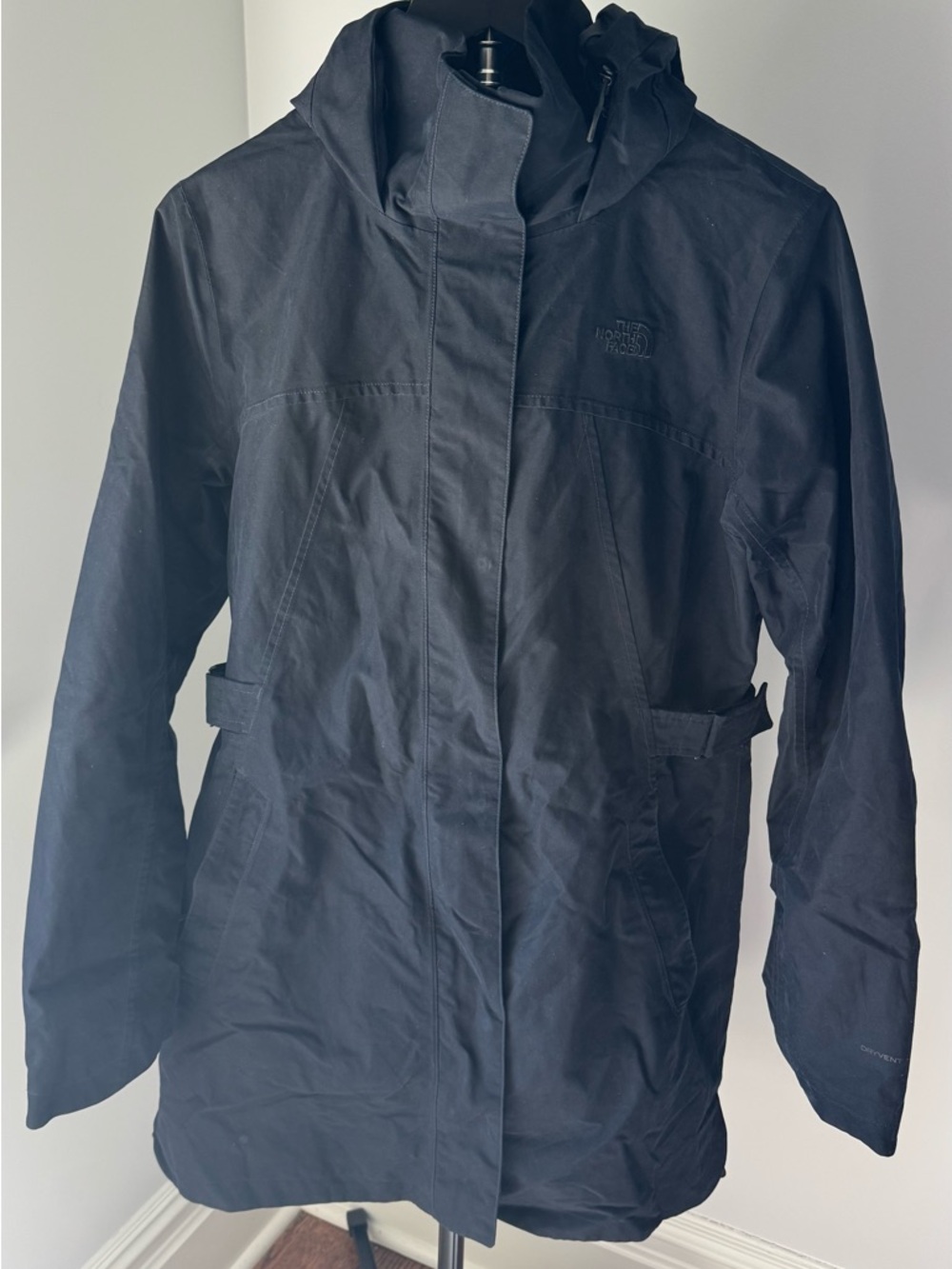 The North Face Women's Black Laney Trench II Waterproof Hooded Jacket